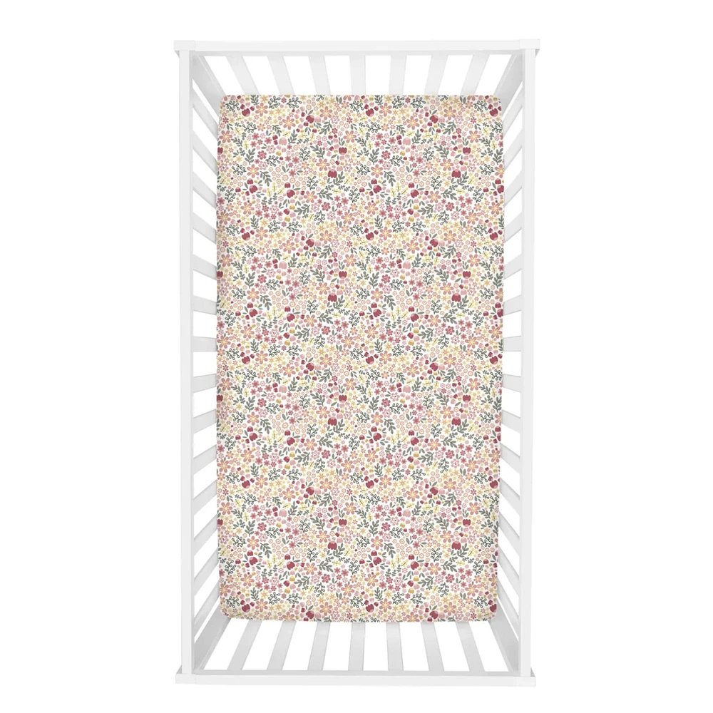 Flannel Crib Fitted Sheet (3) - Bunny