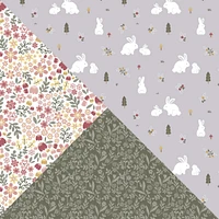 Flannel Crib Fitted Sheet (3) - Bunny