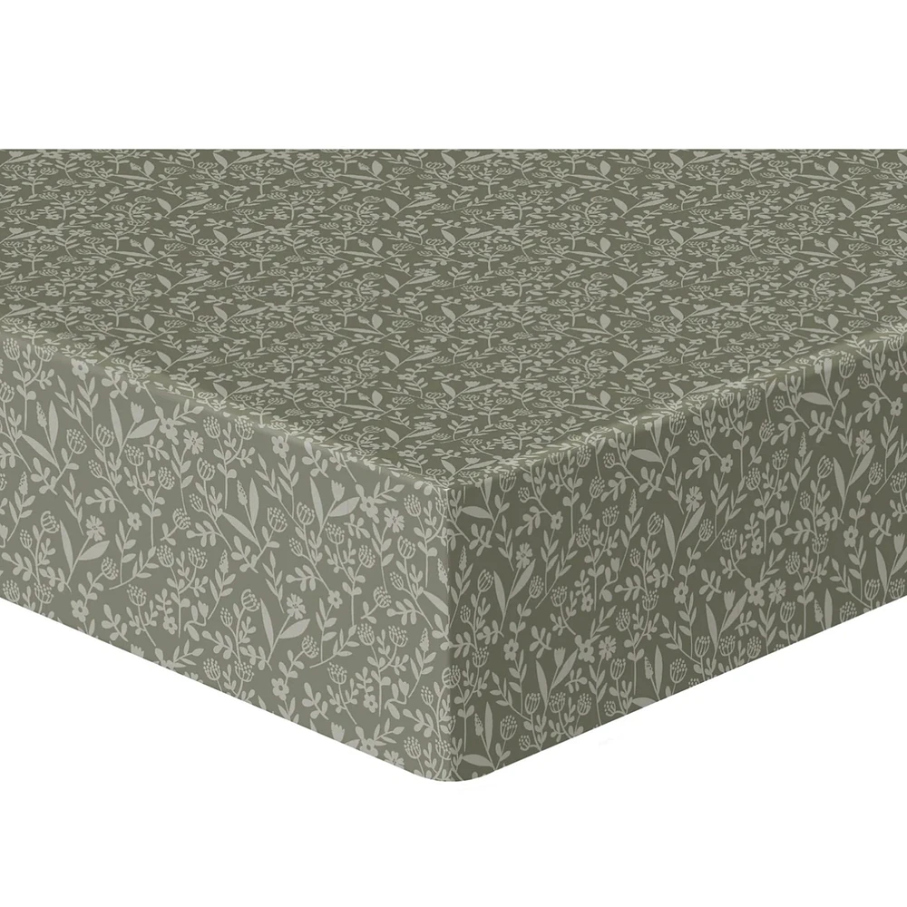 Flannel Crib Fitted Sheet (3) - Bunny