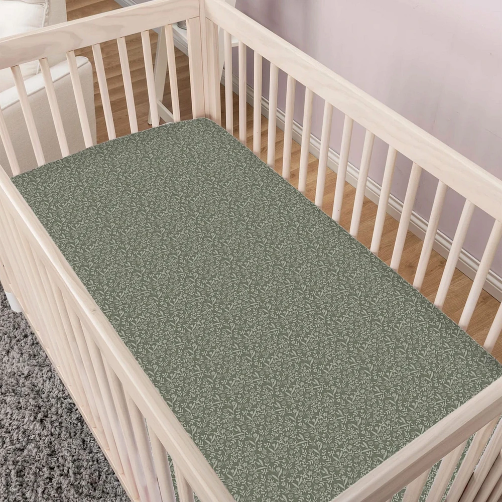 Flannel Crib Fitted Sheet (3) - Bunny