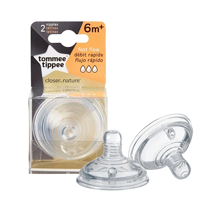 Nipples Fast Flow 6months+ Set of 2 
