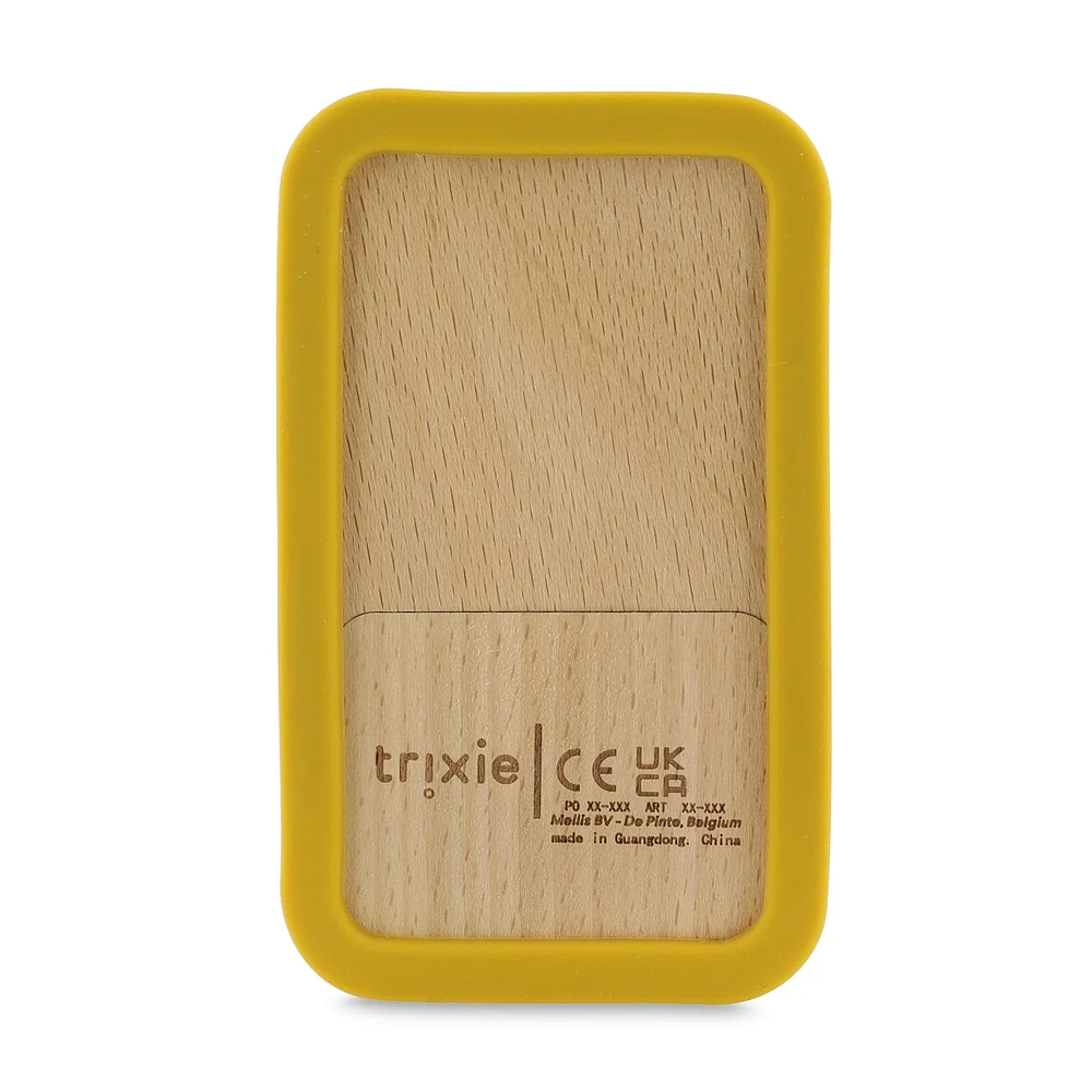 Téléphone Bébé en Silicone  et Bois Mr Lion