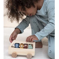 Wooden Animal Bus