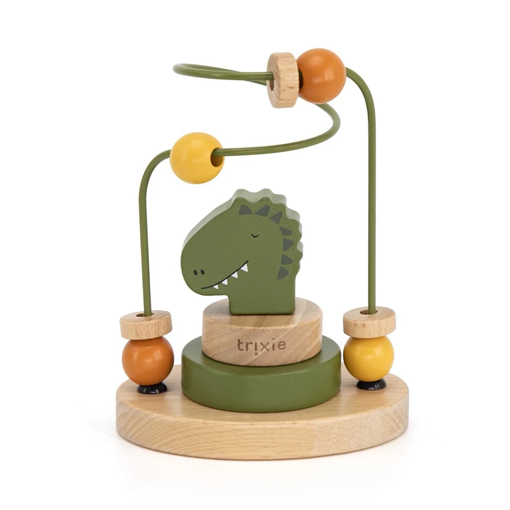 BWooden Beads Maze Mr Dino