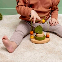 BWooden Beads Maze Mr Dino