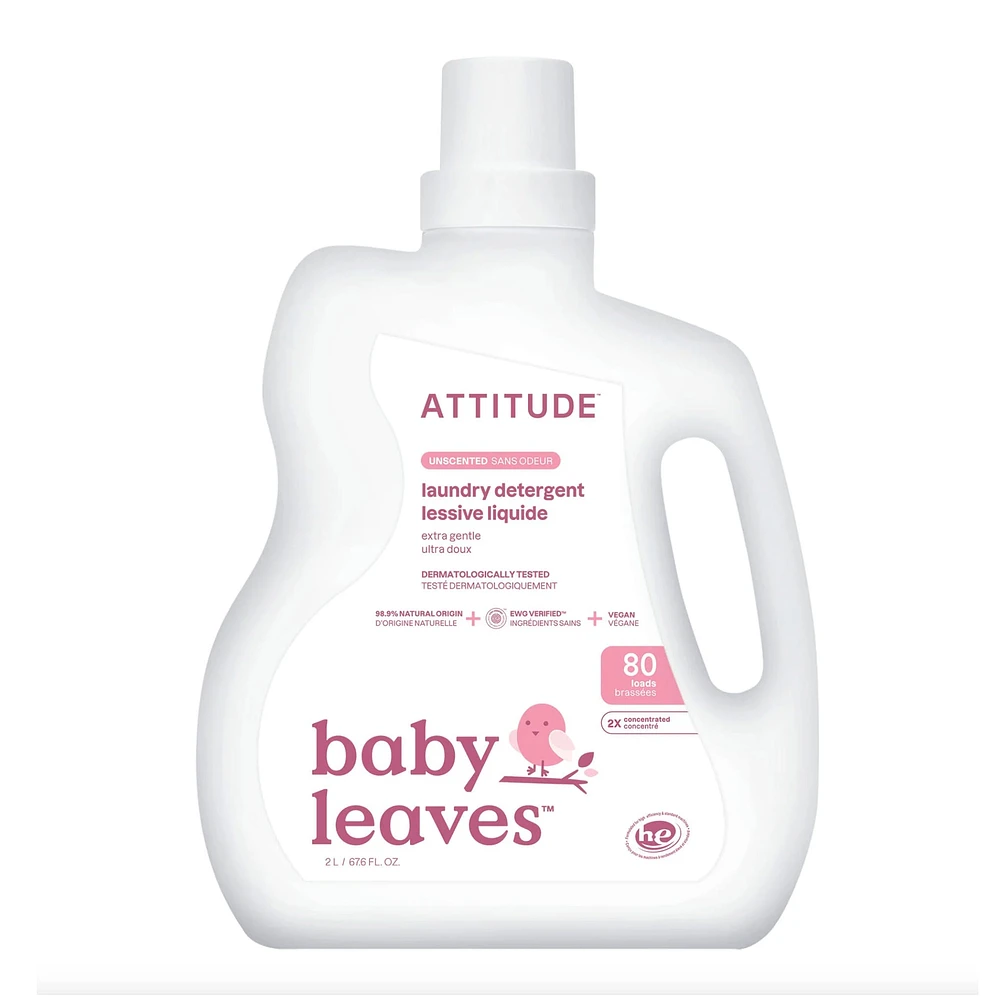 Baby Laundry Detergent Unscented 80 loads 2L