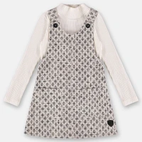 Ensemble de Deux Pièces Robe Chasuble 2-8ans