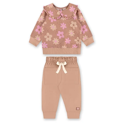 Ensemble Ouaté Floral 3-24mois