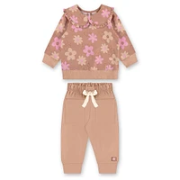Ensemble Ouaté Floral 3-24mois