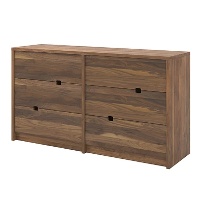 Commode 6 Tiroirs Sydney - Noyer