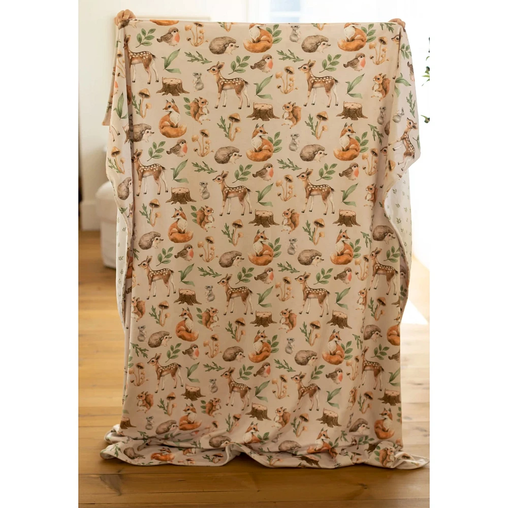 Grande Couverture Minky - Forêt