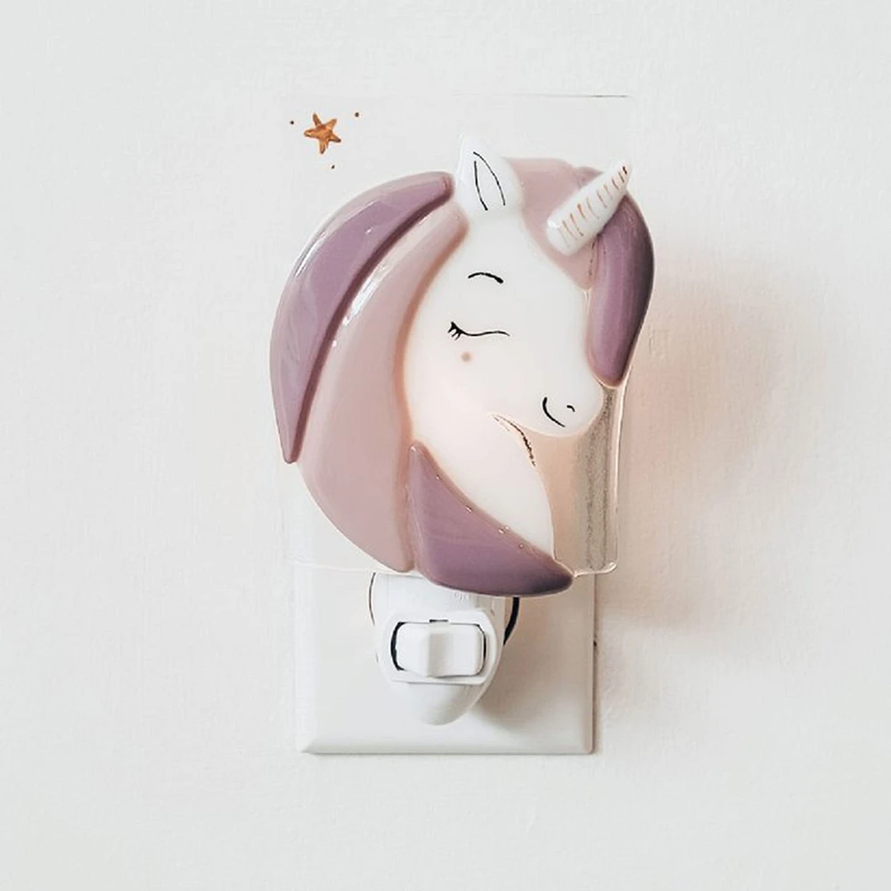 Glass Nightlight - Lilac Unicorn