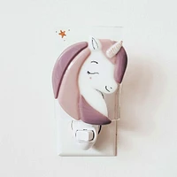 Glass Nightlight - Lilac Unicorn