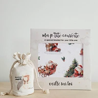 Petite Couverture Minky - Papa Noël