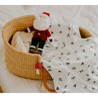 Petite Couverture Minky - Papa Noël
