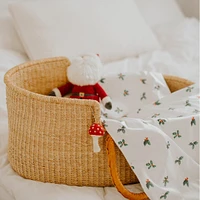Petite Couverture Minky - Papa Noël