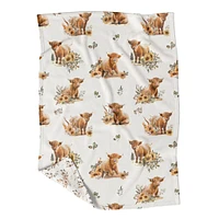 Petite Couverture Minky Vache - Petite Caillie