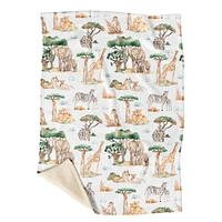 Petite Couverture Minky - Au Coeur de la Savane