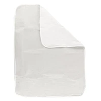 Reversible Muslin Waffle Blanket - Grey / White