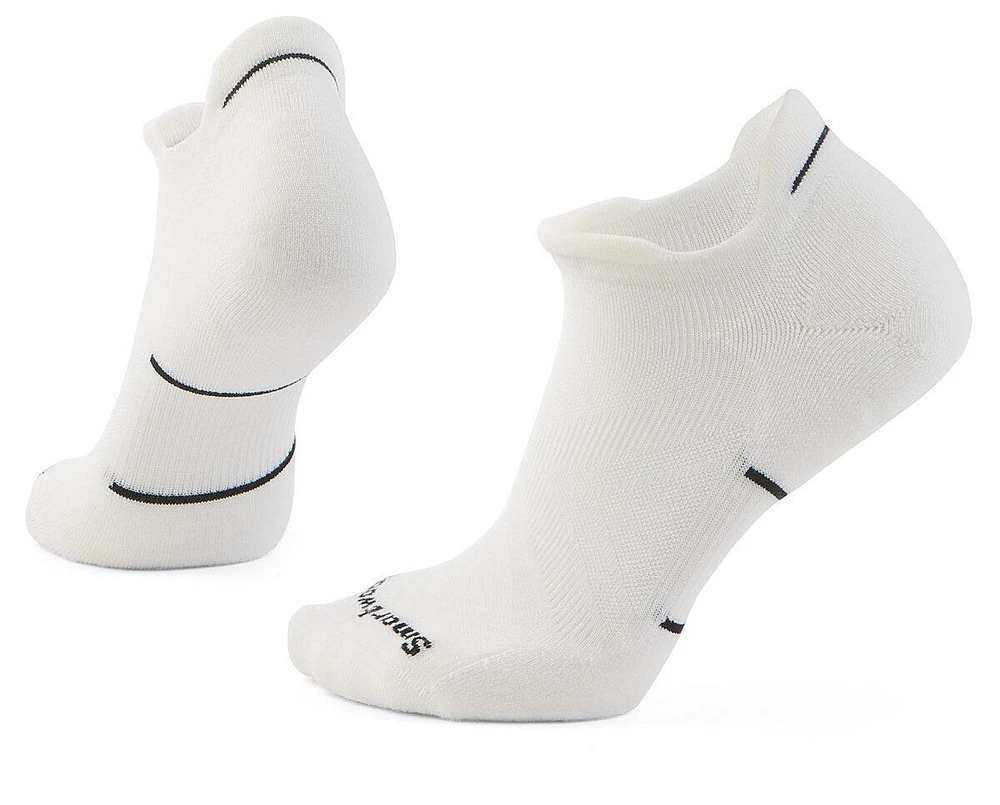 Women's Run Targeted Cushion Low Ankle Socks Black-white