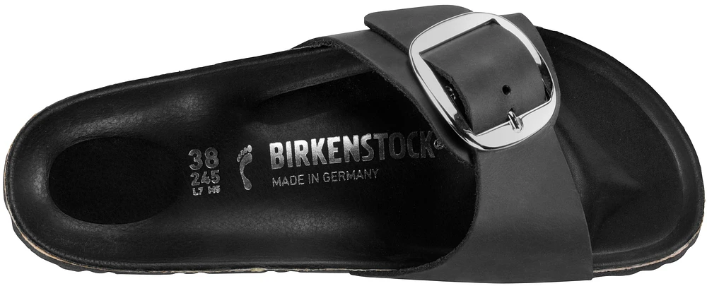 Madrid Big Buckle Black -narrow
