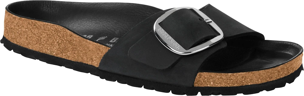 Madrid Big Buckle Black -narrow