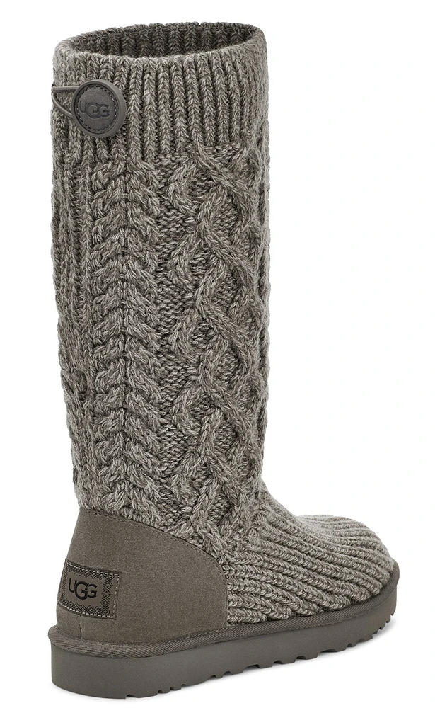 Cardi Cable Knit Grey