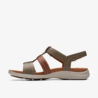 Kitly Step Leather Olive Combi