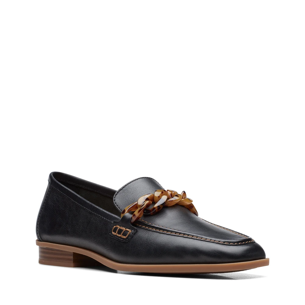 Sarafyna Iris Leather Black