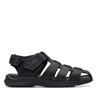 Walkford Fish Leather Black Tumbled