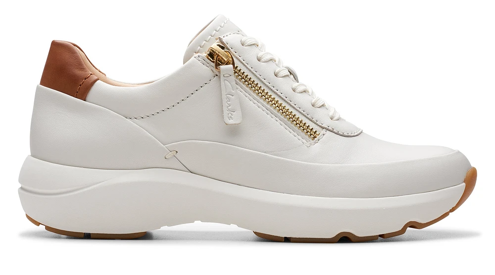 Tivoli Zip Leather Off White