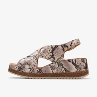 Kassanda Step Synthetic Snake Print