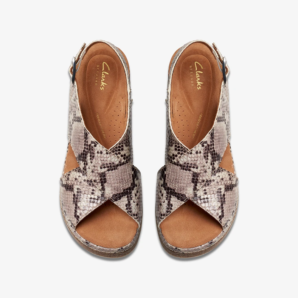 Kassanda Step Synthetic Snake Print