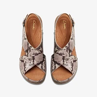 Kassanda Step Synthetic Snake Print