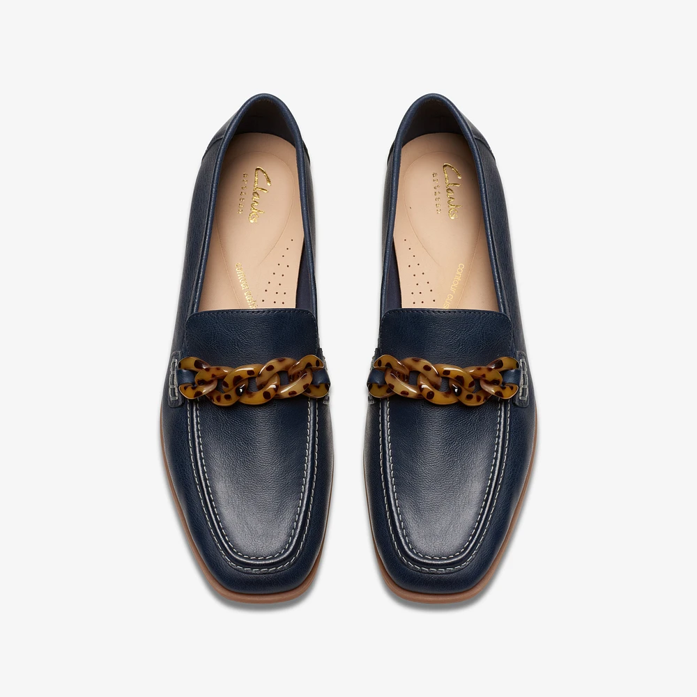 Sarafyna Iris Leather Navy