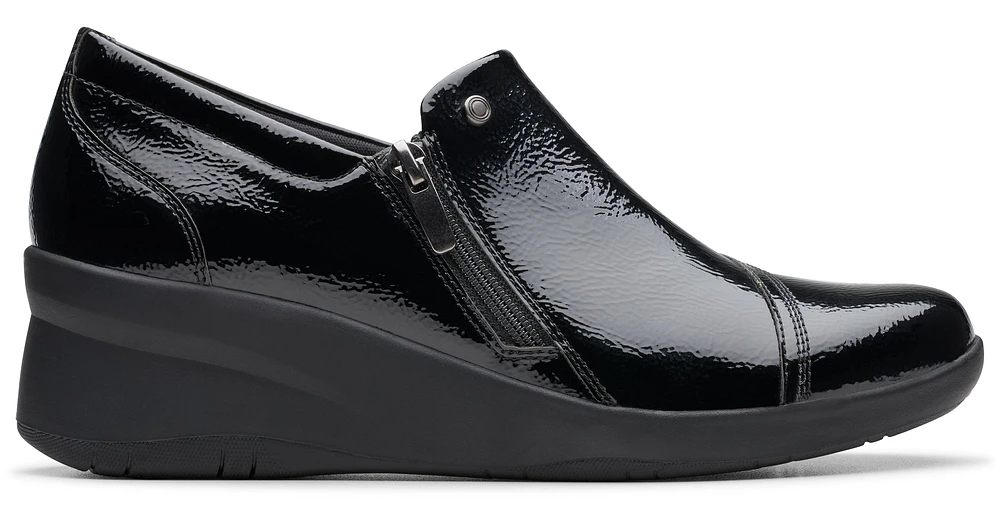 Suttyn Zip Crinkle Patent Black