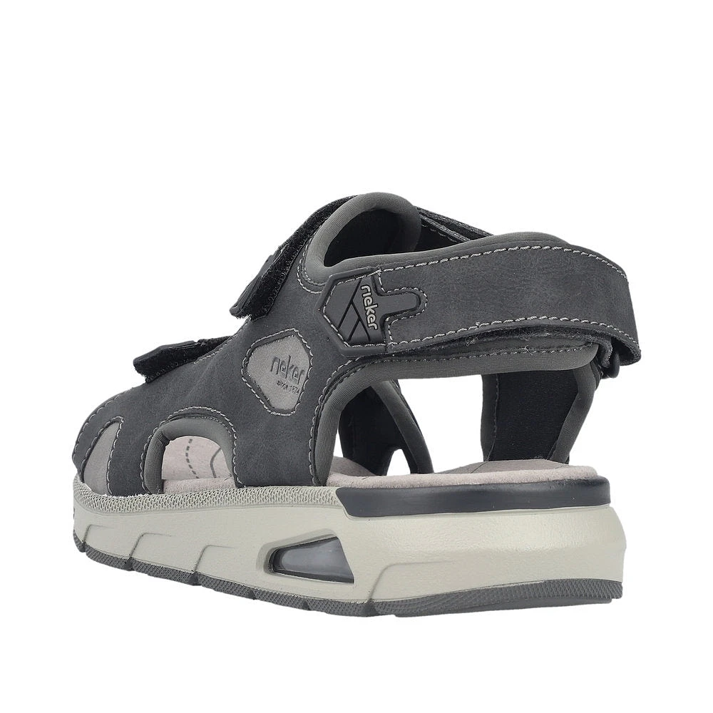 Black Velcro Sandal