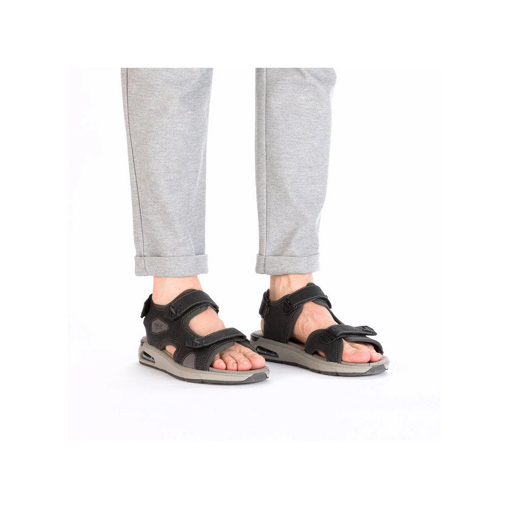 Black Velcro Sandal