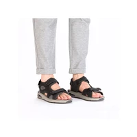 Black Velcro Sandal