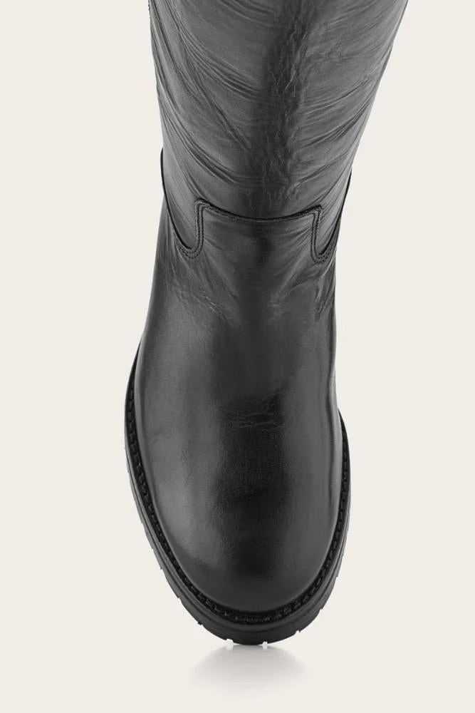 40056-black - Waxy Burnished Leather Black
