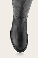 40056-black - Waxy Burnished Leather Black