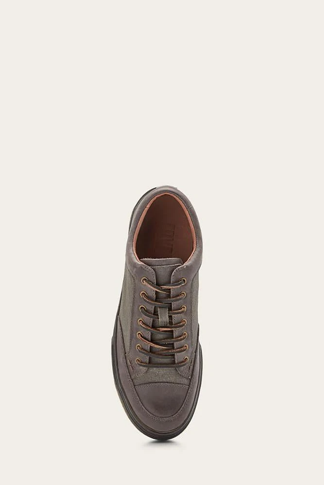 40288-charcoal - Lea Oxford Canvas Brown