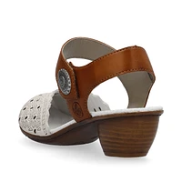 Cream Closed Toe Sandal