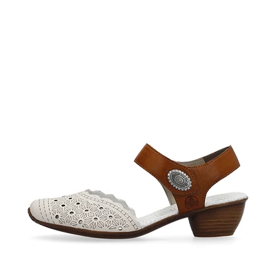 Cream Closed Toe Sandal