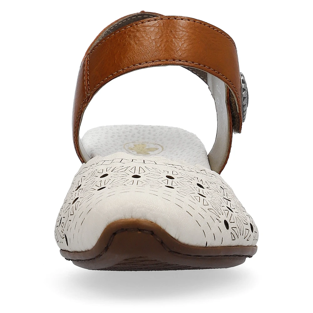 Cream Closed Toe Sandal