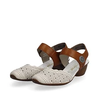Cream Closed Toe Sandal