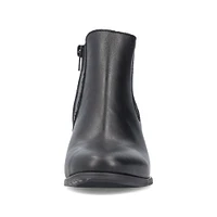 Black Heeled Double Gore Boot