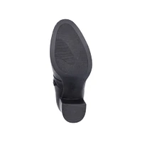 Black Heeled Double Gore Boot