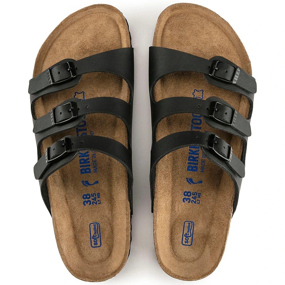 Florida Soft Footbed Birko-flor Black - Regular Fit