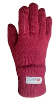 Knit Glove C40 Thinsulate Poly Lined Bordeaux